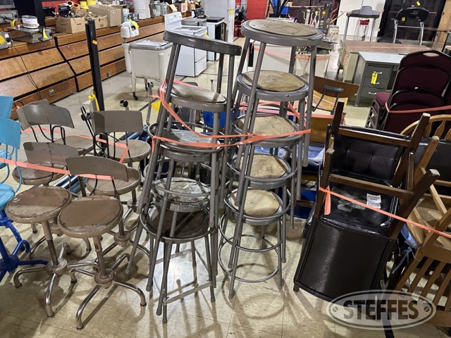 (10) Steel stools